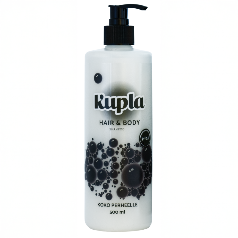 KUPLA Hair & Body Shampoo Hellävarainen kosteuttava shampoo 500ml