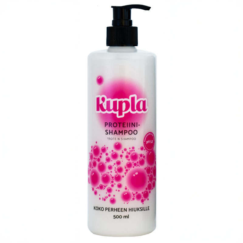 KUPLA Proteiini Shampoo Shampoo kuiville ja käsittelyistä rasittuneille hiuksille 500ml