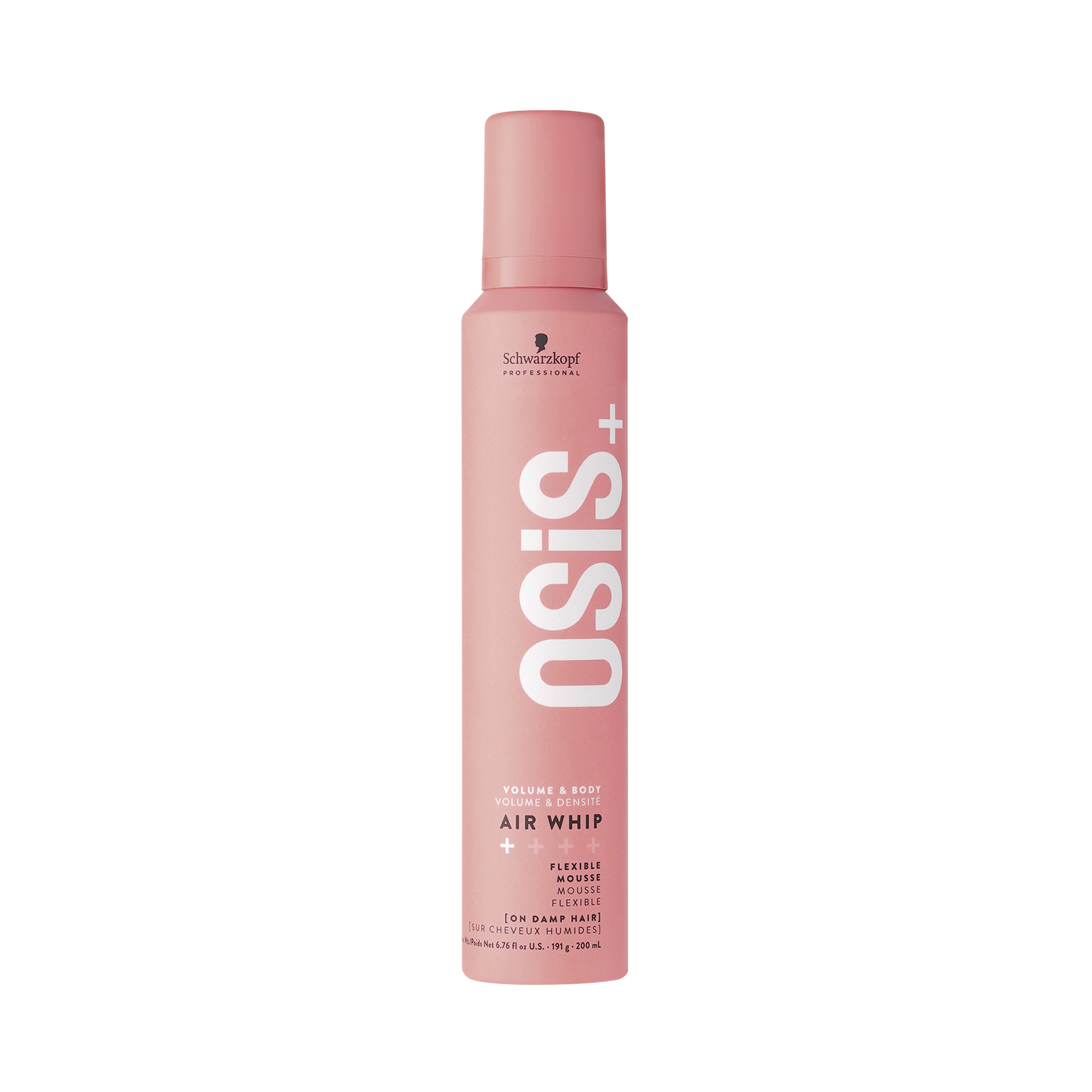 OSiS Air Whip Muotovaahto on joustava ja kevyt vaahto lämpösuojalla 200 ml