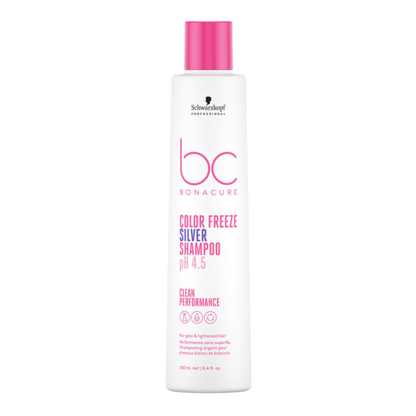 BC Bonacure Color Freeze Silver Shampoo harmaille ja vaalennetuille hiuksille 250 ml