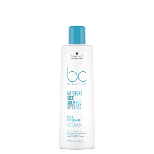 BC Bonacure Moisture Kick Shampoo normaaleista kuiville