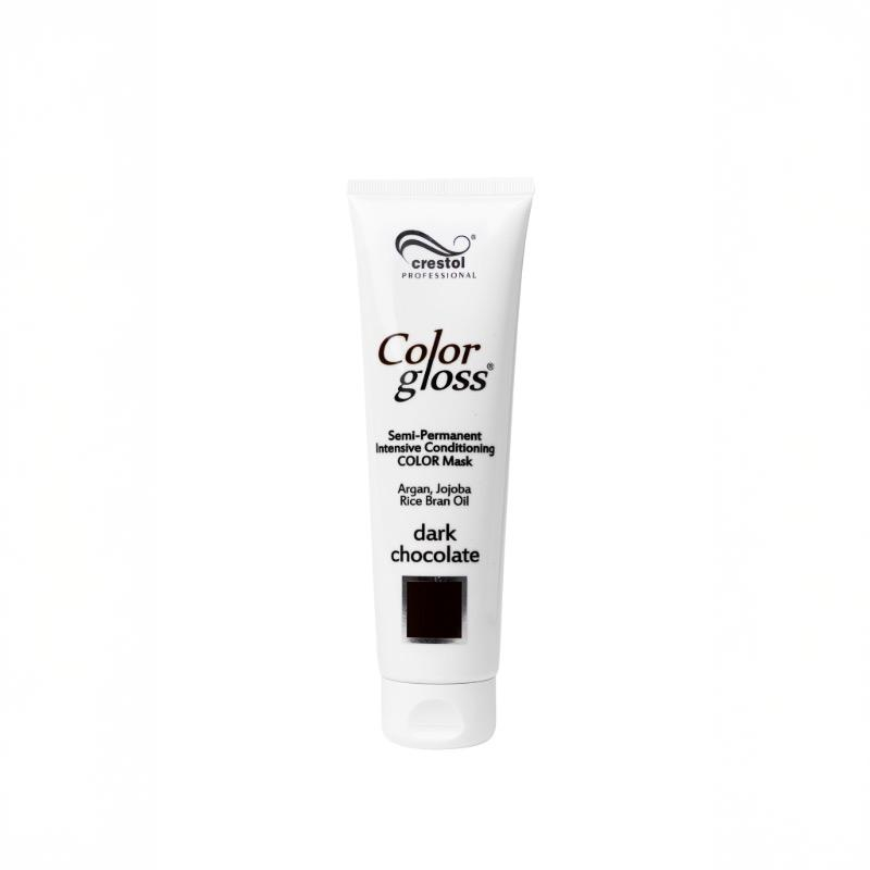 Color Gloss Dark Chocolate intensiivinen kevytväri ja syvähoitava hiusnaamio 150ml