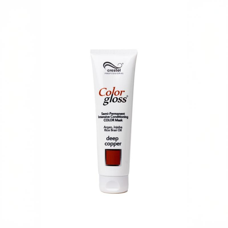 Color Gloss Deep Copper intensiivinen kevytväri ja syvähoitava hiusnaamio 150ml