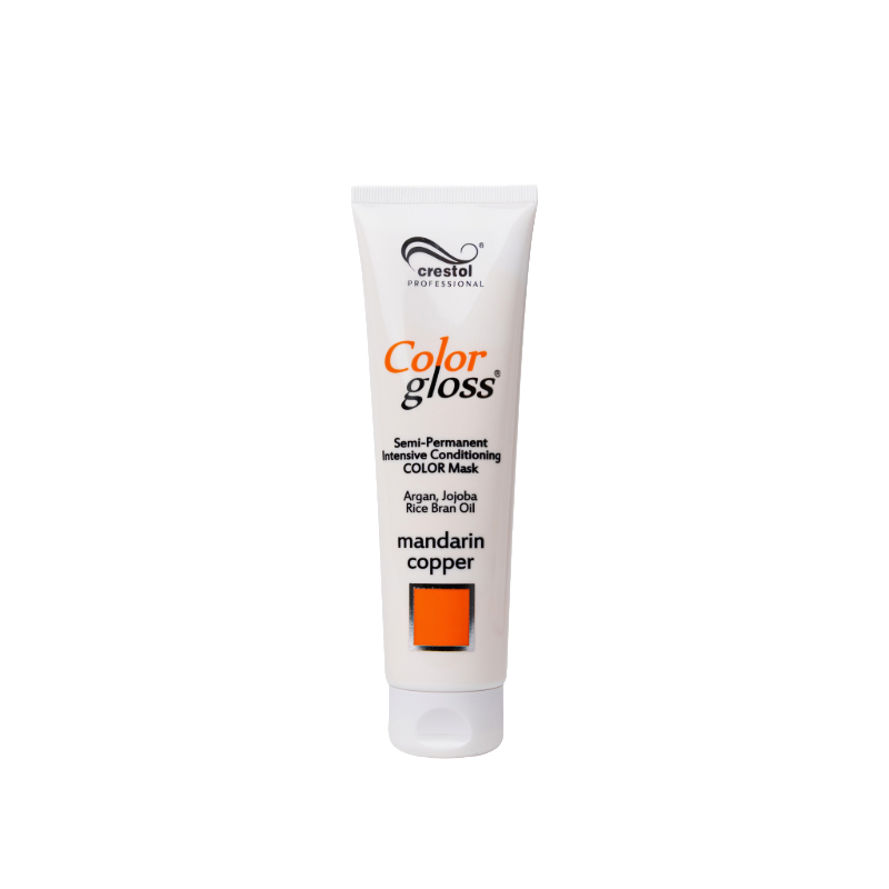 Color Gloss Mandarin Copper intensiivinen kevytväri ja syvähoitava hiusnaamio 150ml