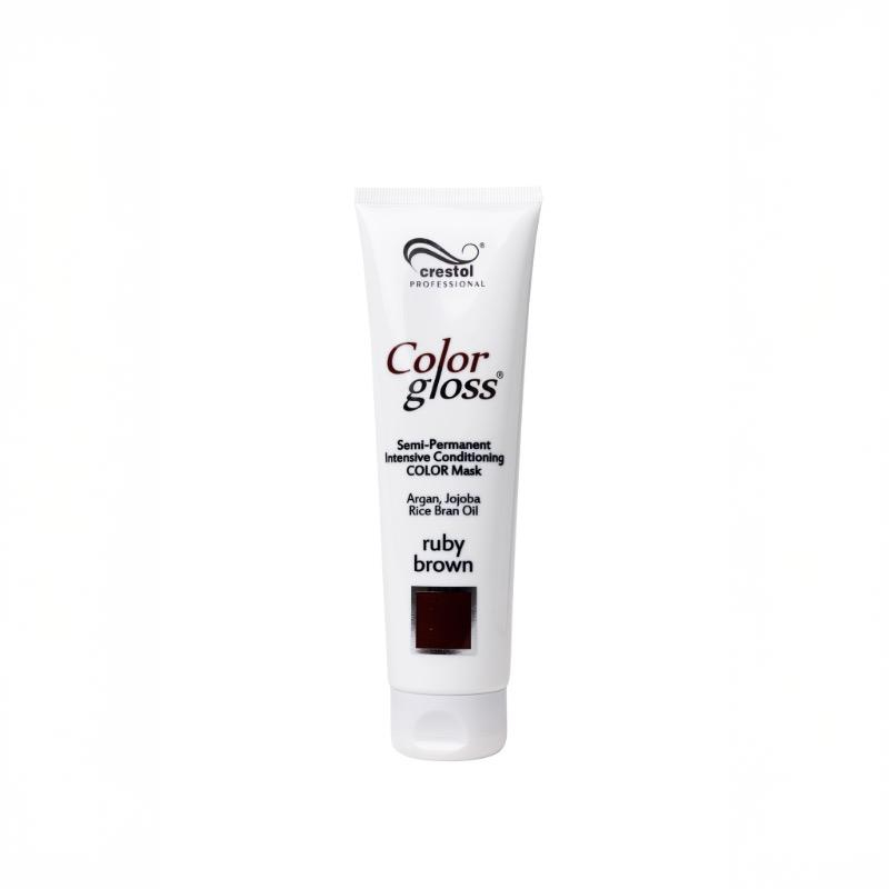 Color Gloss Ruby Brown intensiivinen kevytväri ja syvähoitava hiusnaamio 150ml
