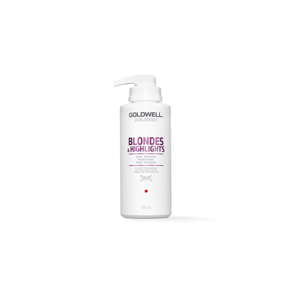 GOLDWELL_DUALSENSES_BLONDES&HIGHL_60 Sec. Treatment_206123 Goldwell Dualsenses Blonde & Highlights Anti-Yellow 60 Sec Treatment vaaleille ja normaaleille hiuksille 500ml