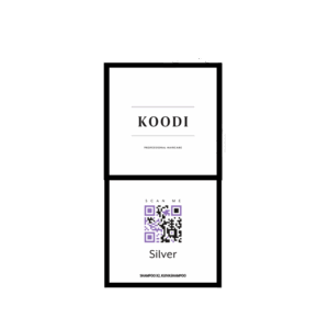 Tuotepaketti sisältää KOODI Silver shampoo 250ml x2