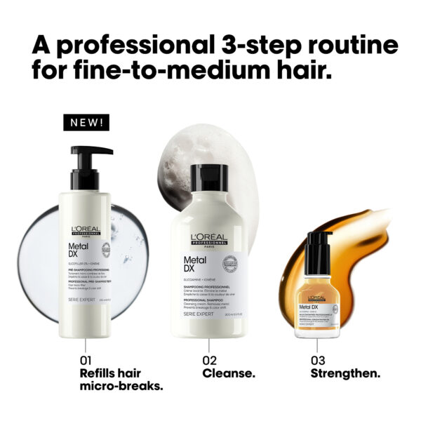 Tämä hiusnaamio on osa Metal DX -tuotesarjaa