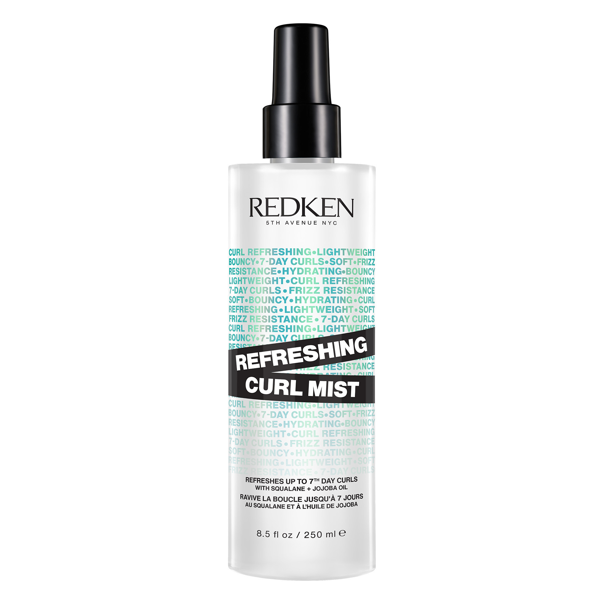 Redkenin Refreshing Curl Mist elvyttää välittömästi jopa 7. päivän kiharat kosteuttaen ilman tarvetta hiusten pesulle.