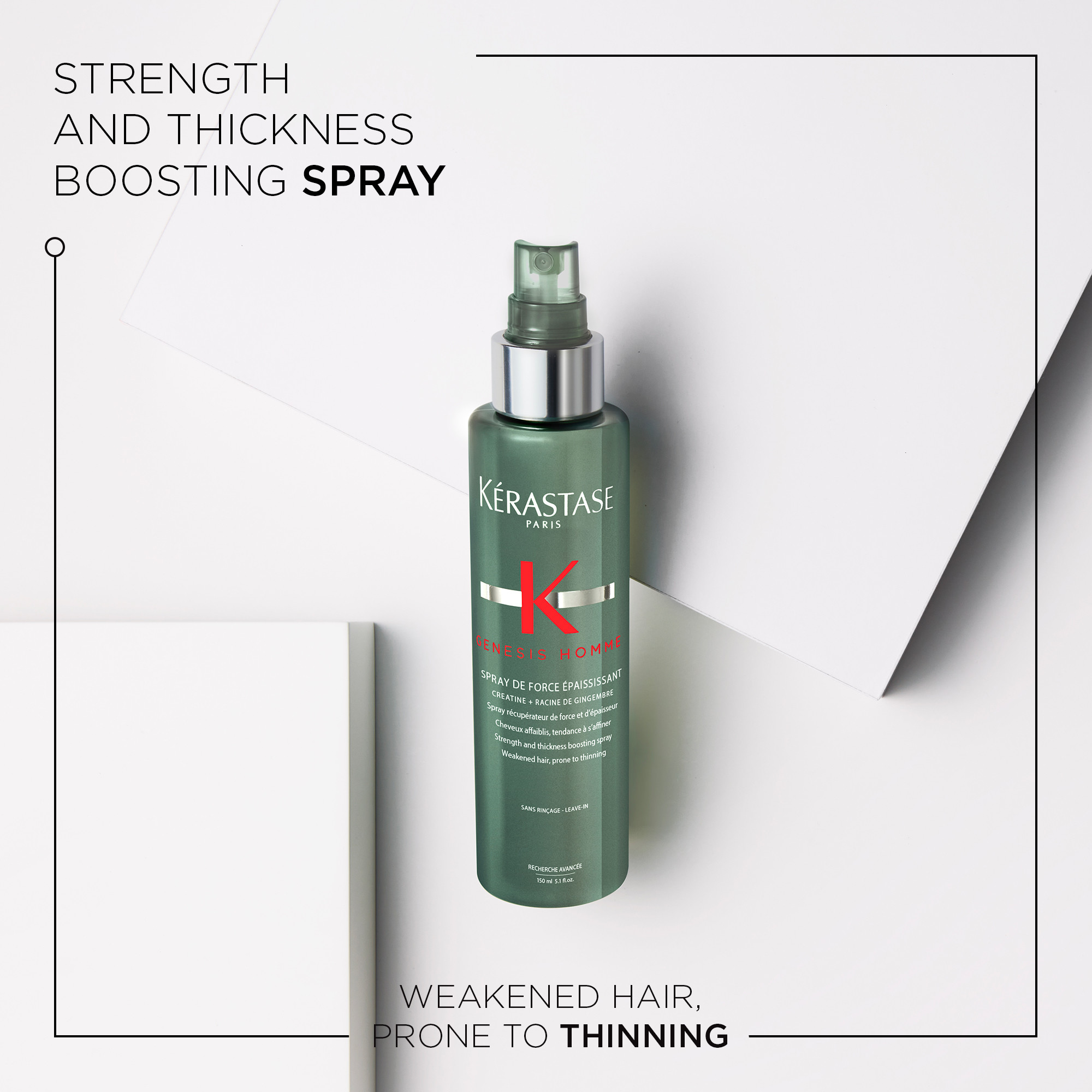 Genesis Homme Spray Recuperateur D'Epasseur 150ml - Image 2