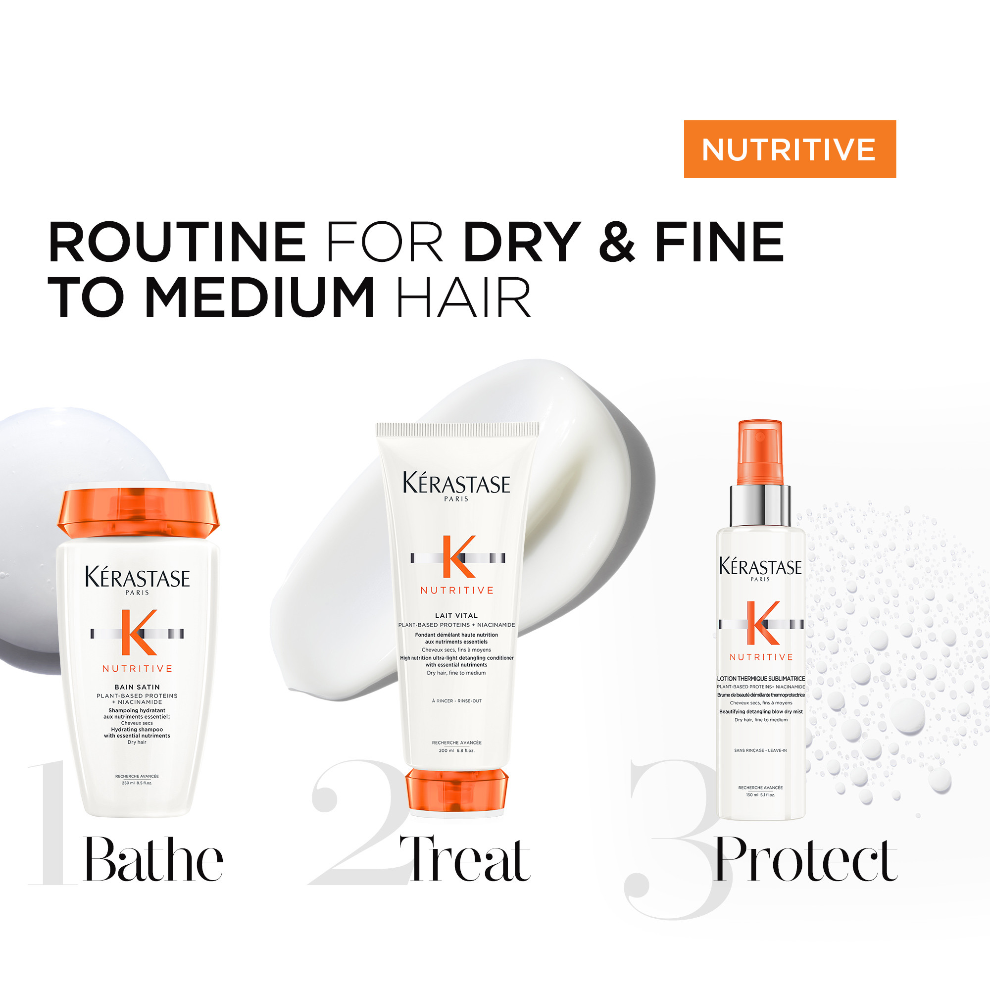 Nutritive Bain Satin Shampoo 250ml - Image 4