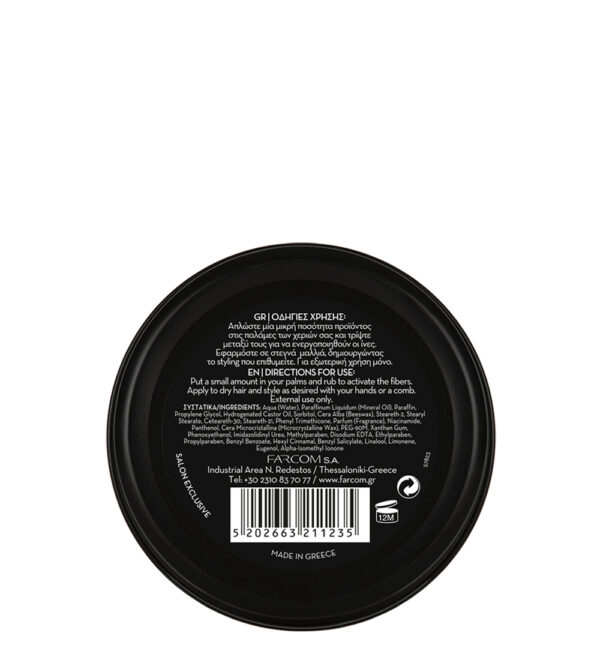 ARREN_FIBER_WAX_100_BACK Matte fiber wax 100ml