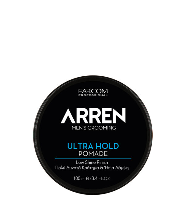 ARREN_POMADE_ULTRA_100_FRONT_ Hius/Parta Pomade erittäinvahva 100ml