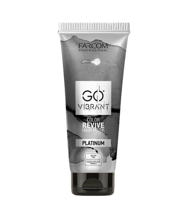 FP_Go Vibrant_Mask_Platinum_Front FARCOM PROFESSIONAL Pro go vibrant mask platinum 200ml