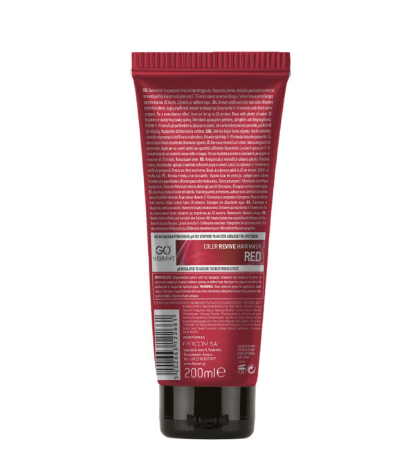 FP_Go Vibrant_Mask_Red_Back GoVibrant maski punainen 200ml