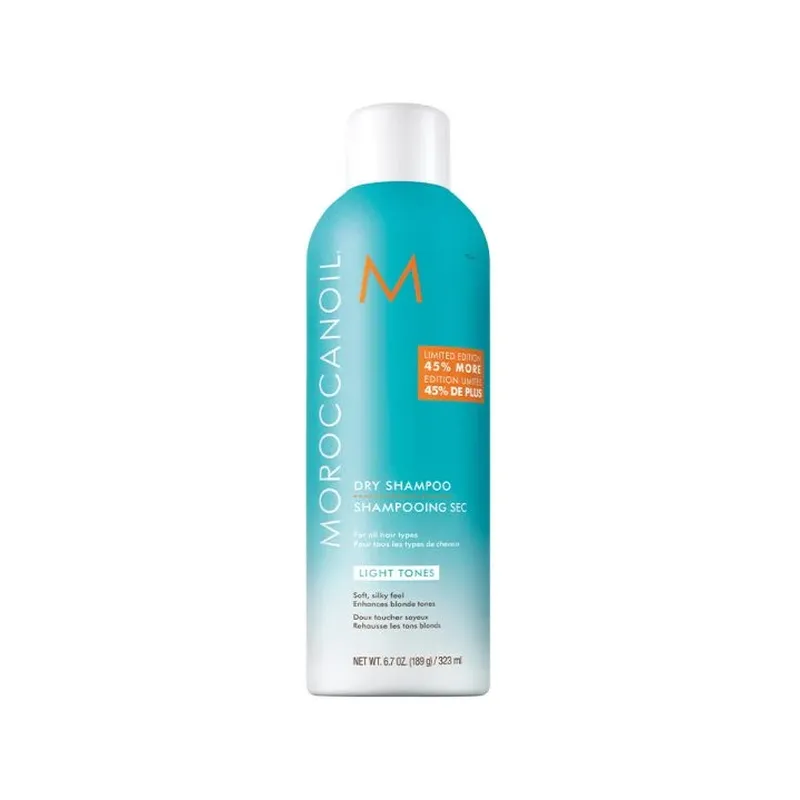 Moroccanoil Dry Shampoo Light Tones Jumbo 323 ml -kuivashampoo vaaleille hiuksille