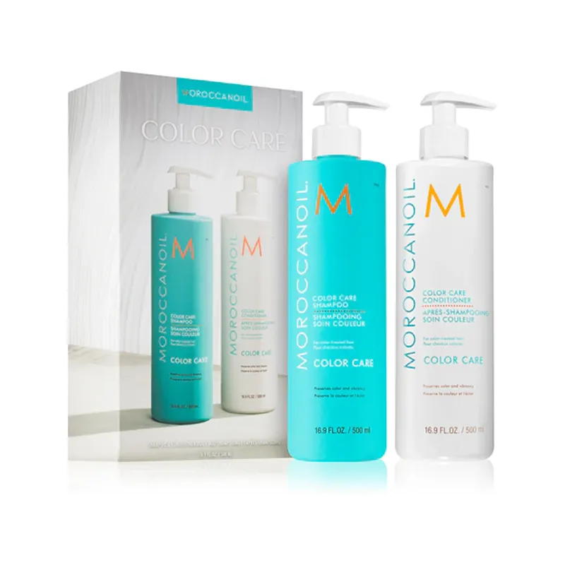 Moroccanoil Color Care Shampoo & Conditioner Duo -shampoo ja hoitoaine värjätyille hiuksille 2 × 500 ml