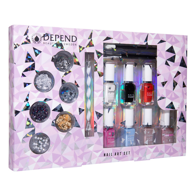 Depend Nail Art Set kynsien koristelusetti kynsilakoilla