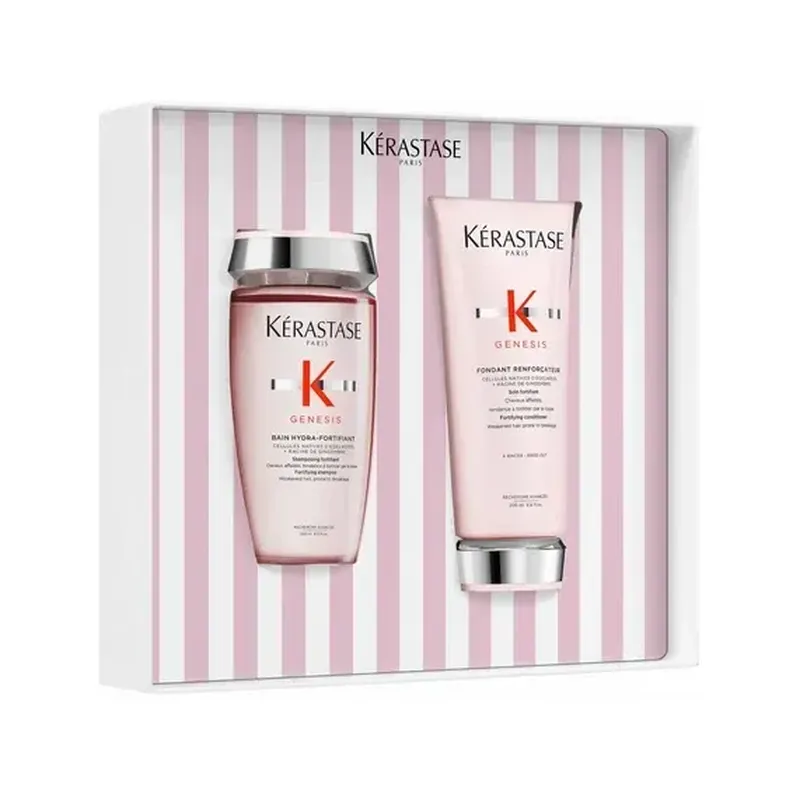 Kérastase Genesis Fondant Spring Gift Set -shampoo 250 ml ja hoitoaine 200 ml katkeileville hiuksille
